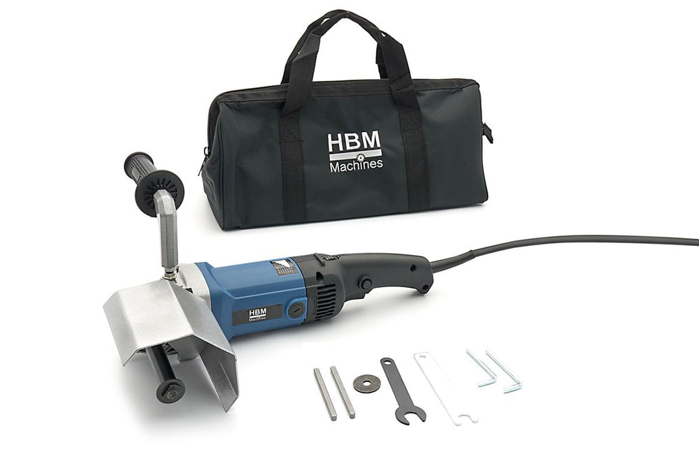 HBM máquina satinadora con cepillo 1200 Watt nuevo — Nuevo