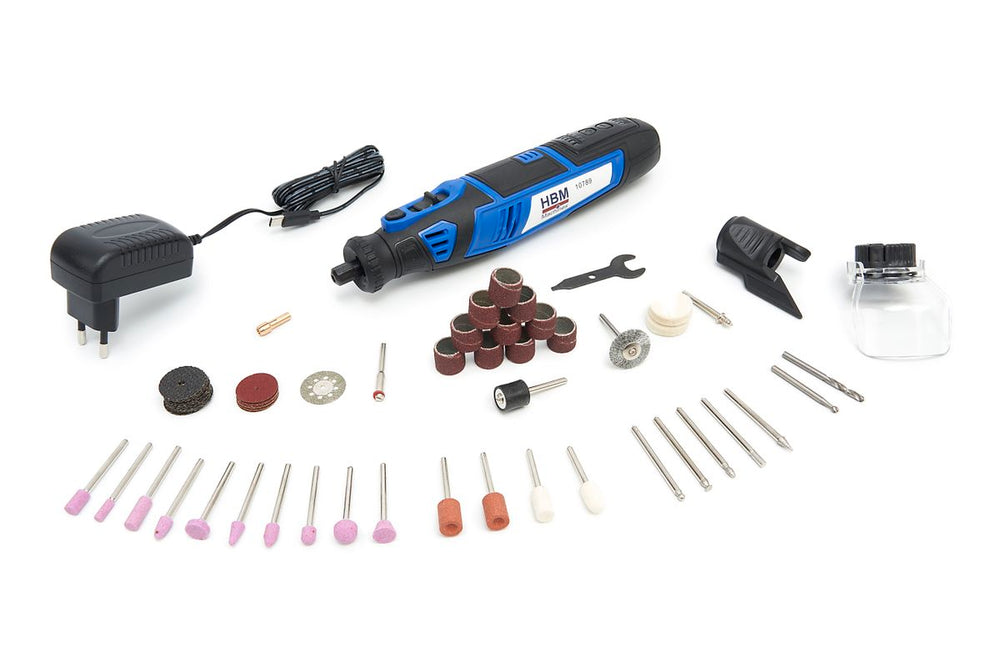 Multitool HBM 8 Volt a Batería Incluyendo 58 Accesorios y 5 Velocidades nuevo — Nuevo
