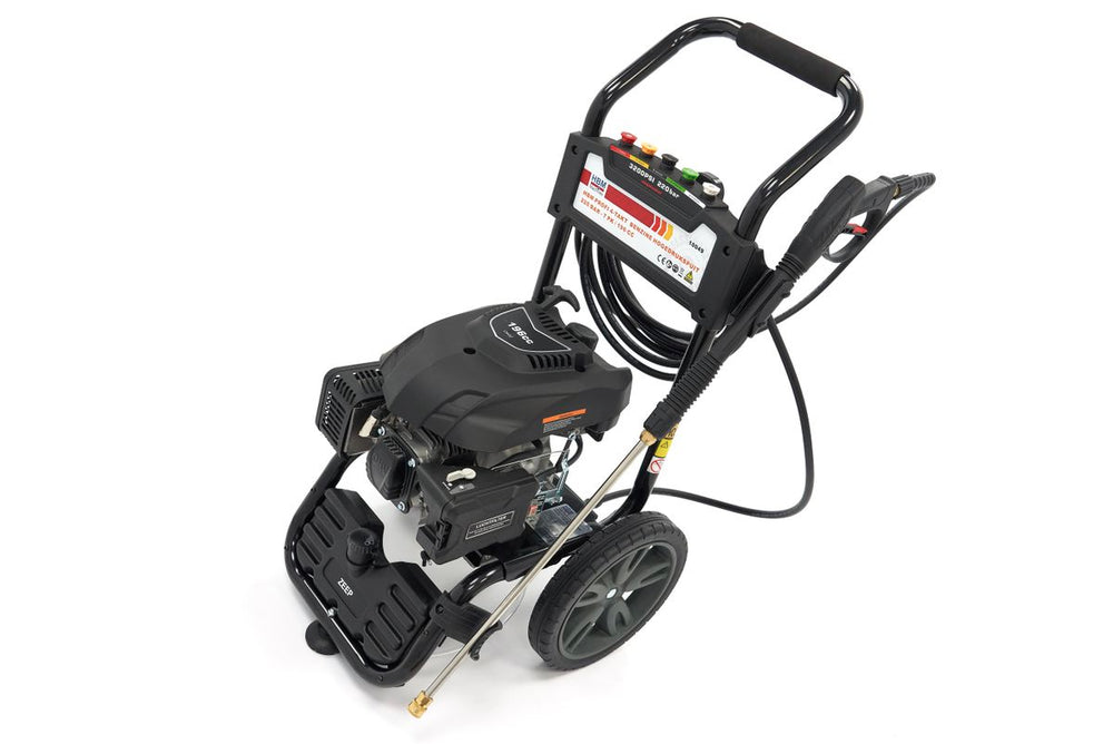 Limpiadora a alta presión HBM Profi de 4 tiempos, gasolina, 228 Bar, 5 Hp, 196 cc nuevo — Nuevo