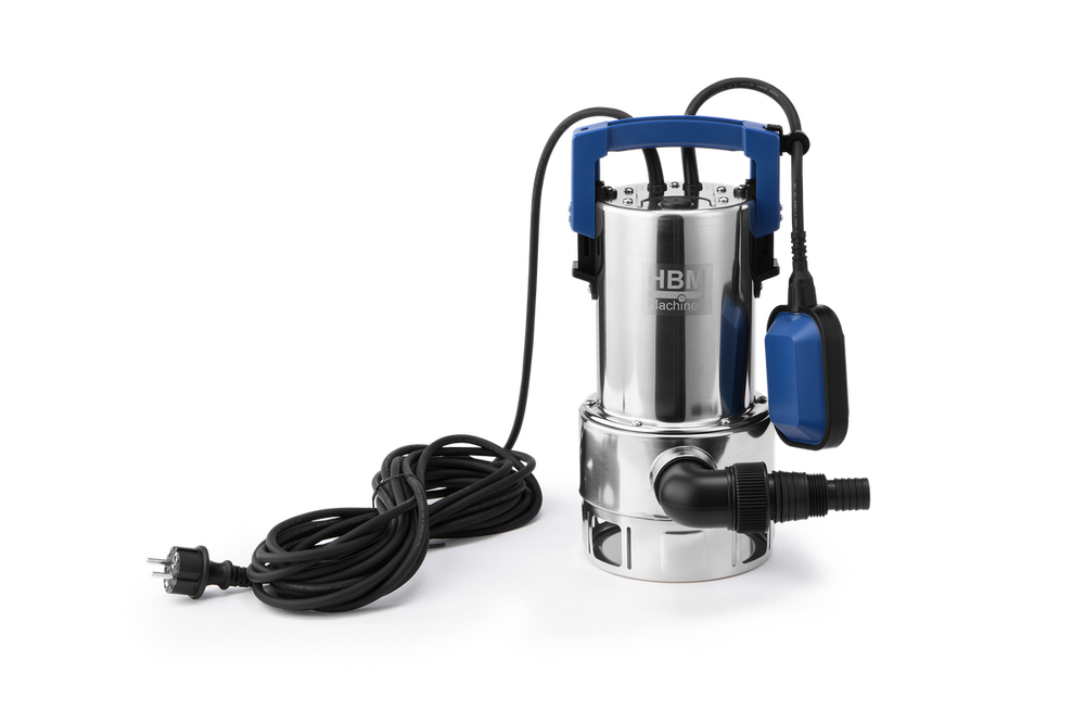 HBM bomba sumergible para aguas sucias acero inoxidable 550W 10000 l/h nuevo — Nuevo