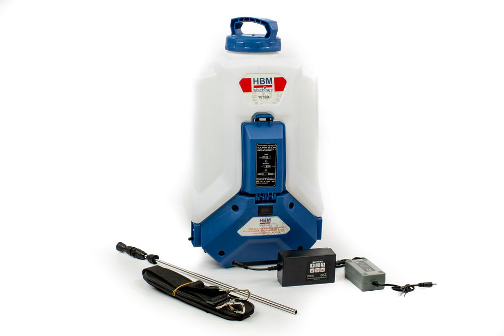 HBM 20 Litros Pulverizador de Espalda a Presión / Pulverizador a Batería 12-V / 8Ah incluye 2 Baterías nuevo — Nuevo