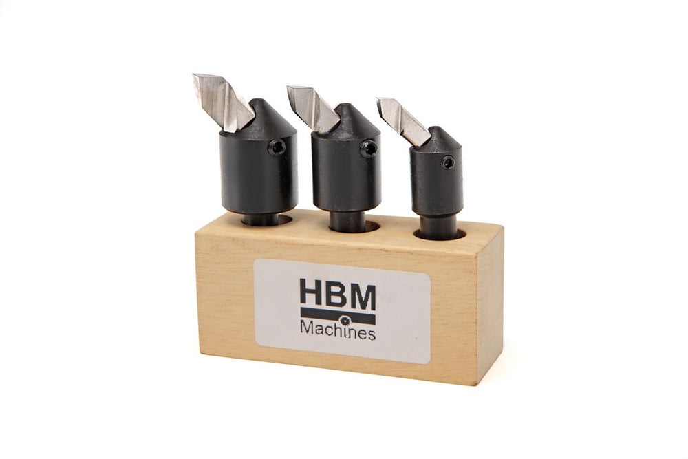 Conjunto de Cabezas de Corte HBM 3 Piezas Modelo Pequeño 1 nuevo — Nuevo