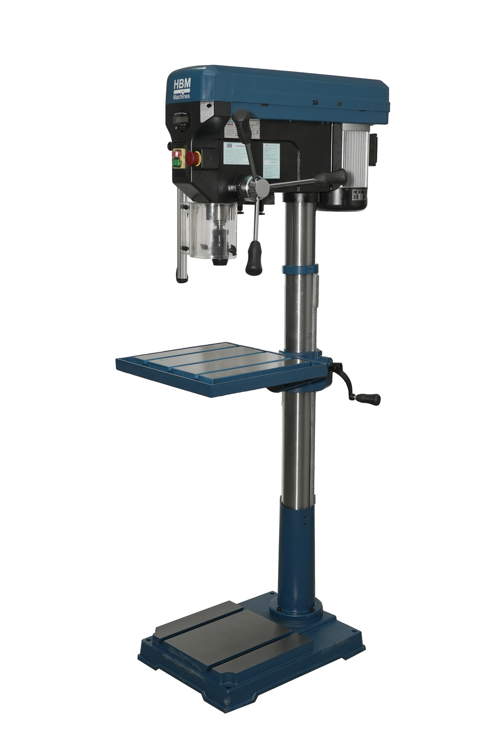Máquina de perforación de columna HBM de 32 mm Modelo de suelo Con lectura digital 230 Voltios nuevo — Nuevo