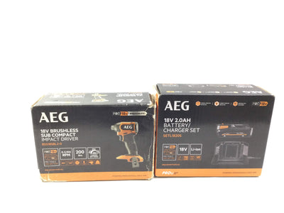 Atornillador a Bateria Aeg bss18sbl2-0 + setl1820s de segunda mano · Atornilladores — Revisado