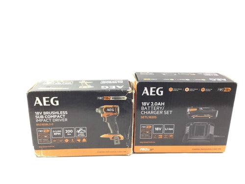 Atornillador a Bateria Aeg bss18sbl2-0 + setl1820s de segunda mano · Atornilladores — Revisado
