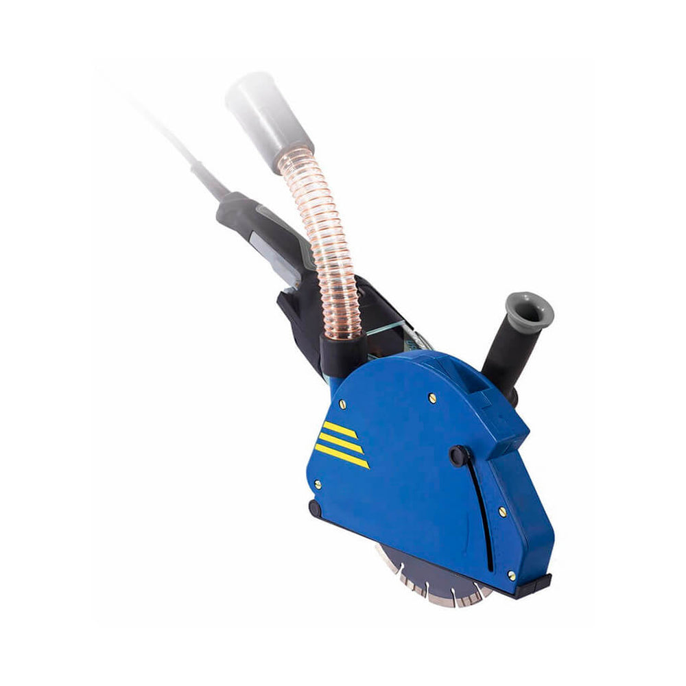 Amoladora radial con aspiración de polvo