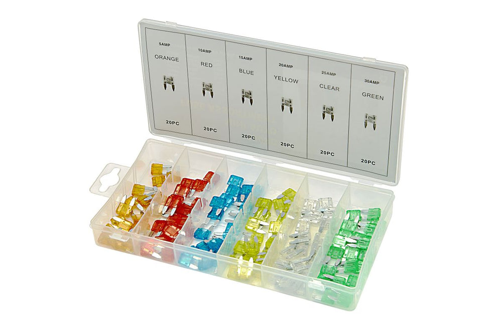HBM 120 Piezas Mini Fusibles de Coche Asortimento nuevo — Nuevo