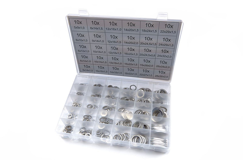Conjunto de anillos de aluminio HBM de 300 piezas nuevo — Nuevo