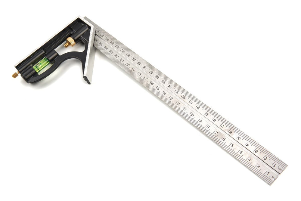 HBM 300 mm. Escuadra combinada ajustable con burbuja nuevo — Nuevo