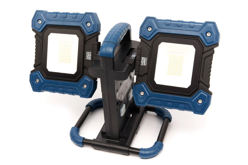HBM foco Led de obra regulable 2 × 30 Watt, 2 × 5650 lúmenes, 6500 K nuevo — Nuevo