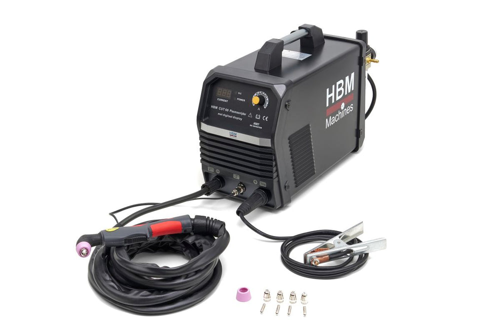 Cortador de plasma HBM Cut 60 con pantalla digital y tecnología Igbt - 400 Voltios Negro nuevo — Nuevo