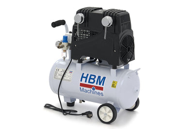 Compresor Profesional de Bajo Ruido HBM - 1.5 Hp - 30 Litros Modelo 2 nuevo — Nuevo