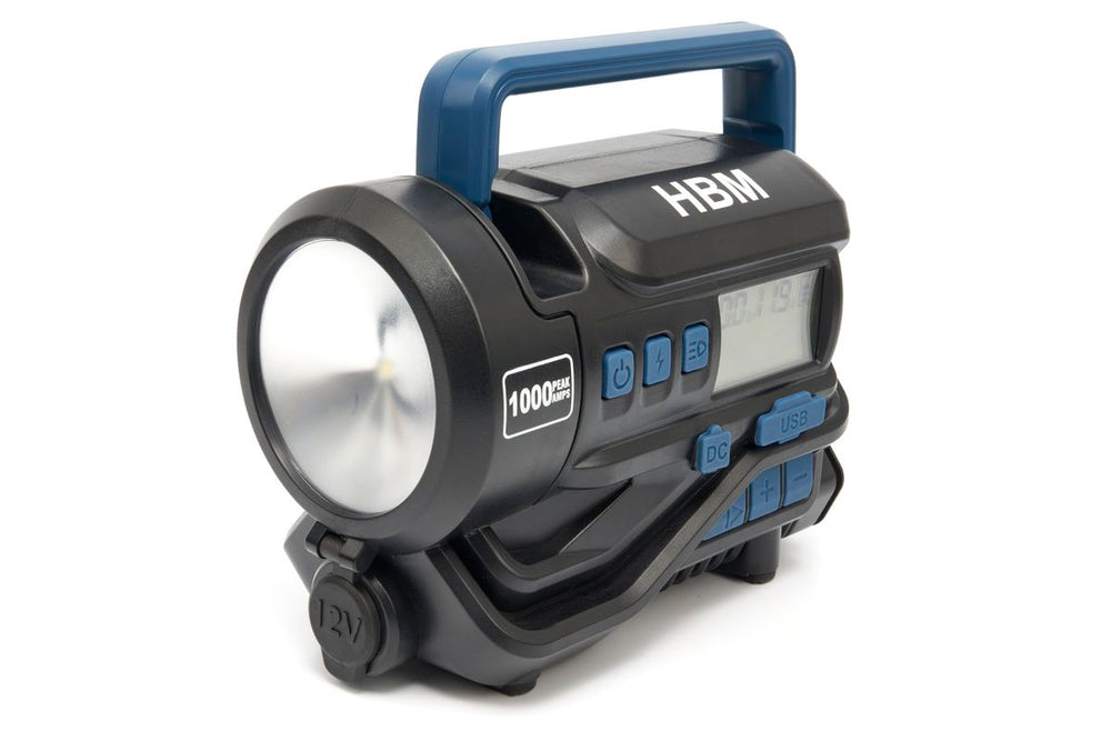 Muestra HBM jumpstarter con compresor de aire nuevo — Nuevo
