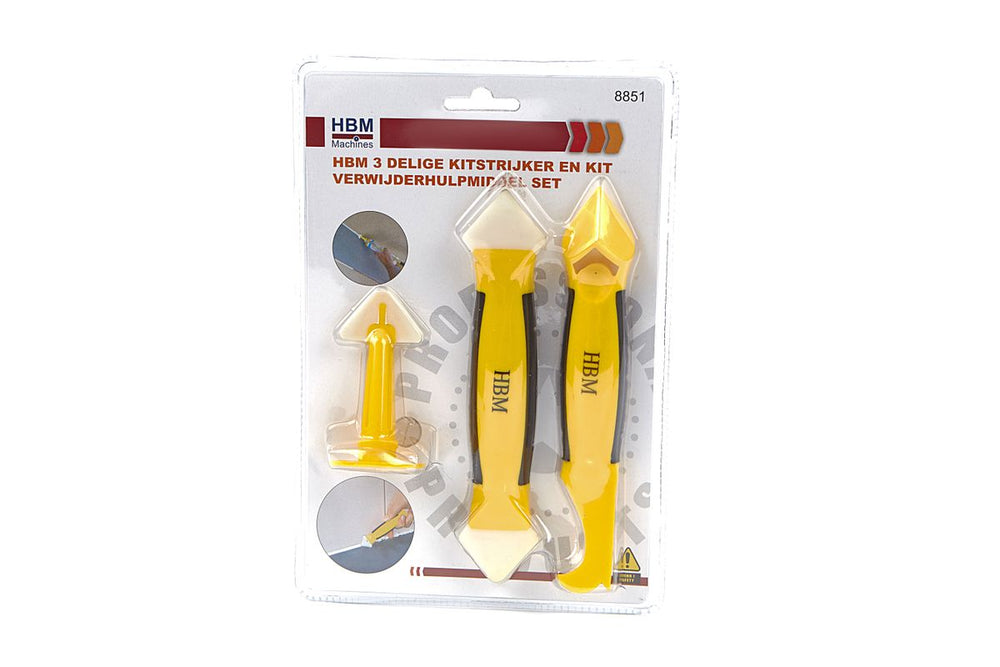 Set de 3 piezas de raspador de silicona y herramienta para quitar silicona HBM nuevo — Nuevo