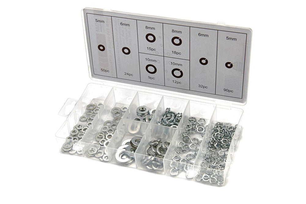 Conjunto de arandelas de cierre y anillos de resorte HBM 250 Piezas nuevo — Nuevo