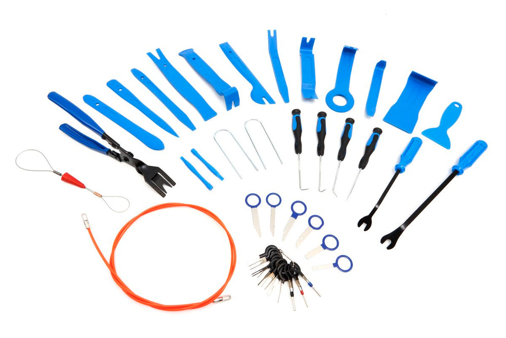 Conjunto de reparación de automóvil HBM de 42 piezas, conjunto de montaje y desmontaje para tapicería de puertas, molduras decorativas, revestimiento, radio y navegación nuevo — Nuevo
