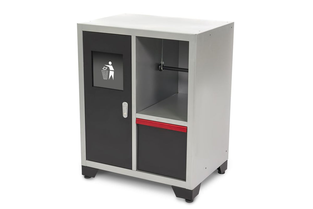 Cubo de Basura Deluxe HBM y Soporte para Papel para Equipamiento de Taller nuevo — Nuevo