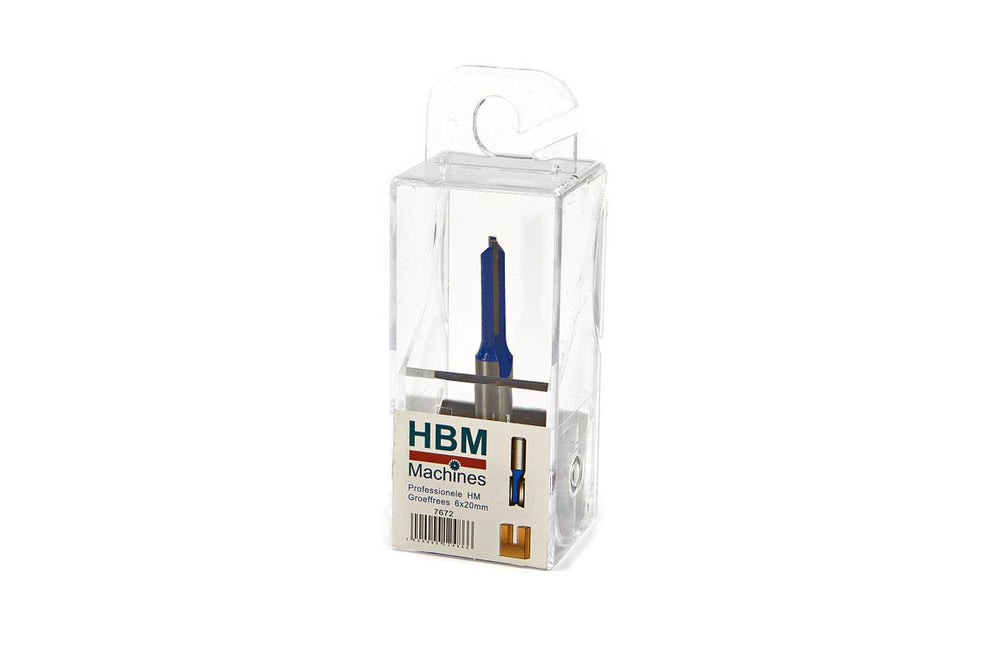 Fresa de ranura HBM Profesional Hm 6 x 20 mm Modelo Recto nuevo — Nuevo