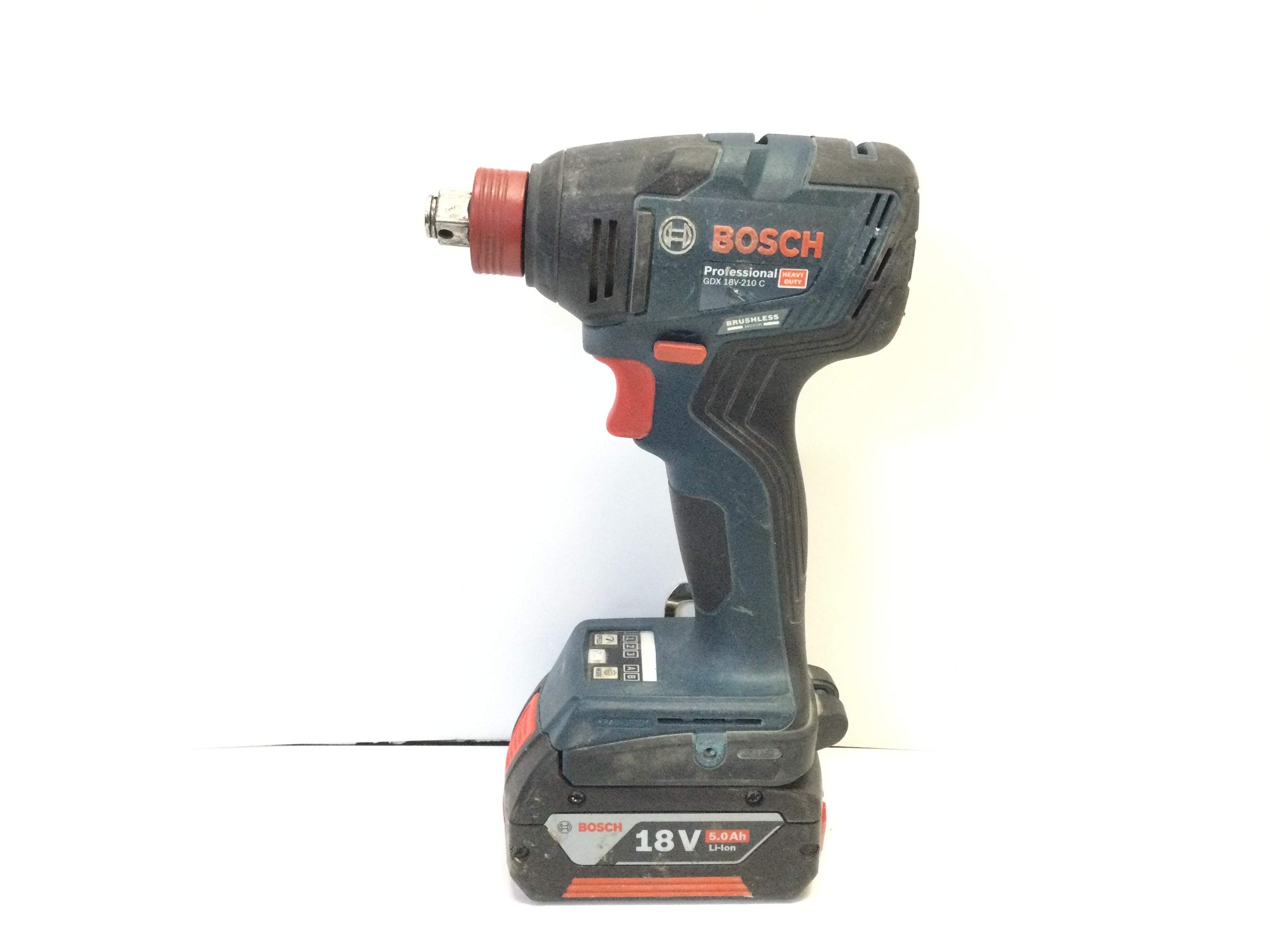 Atornillador a Bateria Bosch Azul Gdx 18v-210c de segunda mano · Atornilladores — Con uso