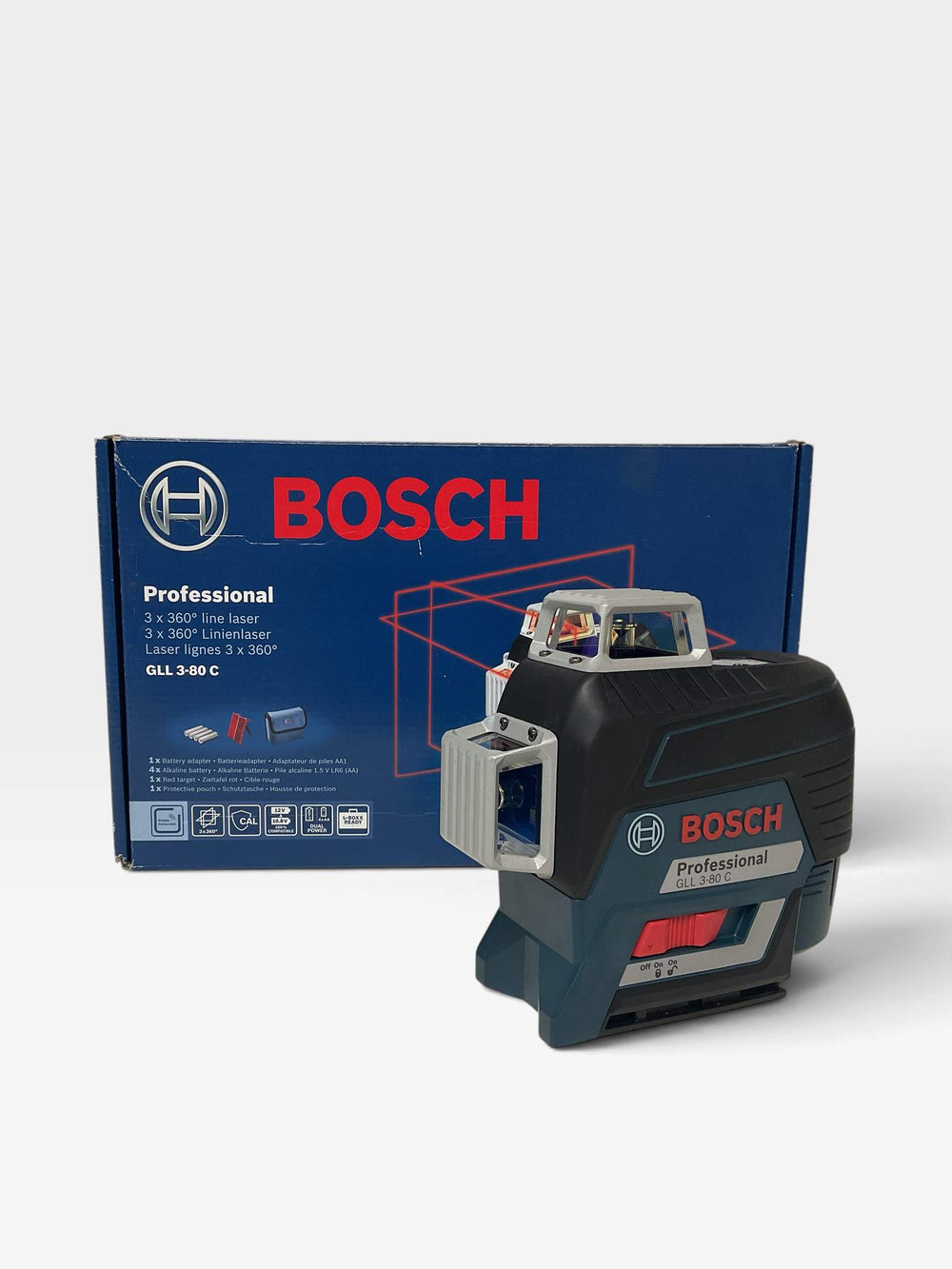 Nivel Laser Bosch Azul Gll 3-80 c de segunda mano · Medición — Revisado