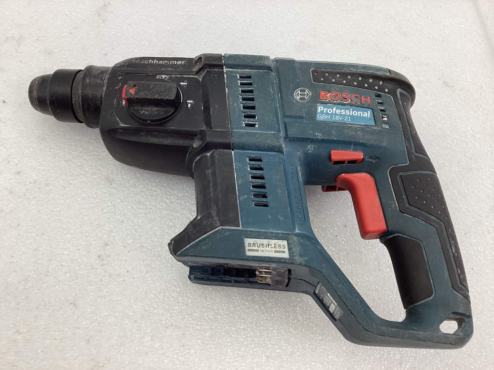 Martillo a Bateria Bosch Azul Professional Gbh 18v21 de segunda mano · Martillos y percutores — Con uso