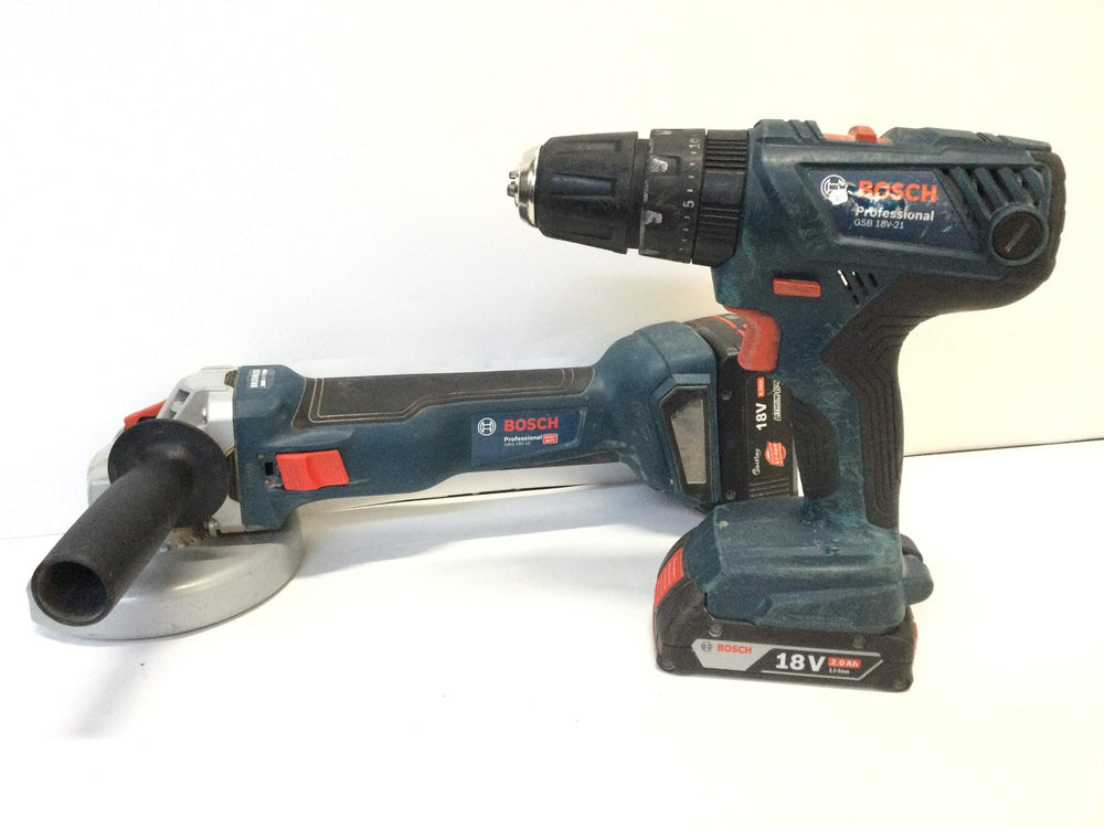 Kit Herramientas Variadas Bosch Gsb 18v- 21 y Gws 18v-10 de segunda mano · Kits de herramientas — Con uso