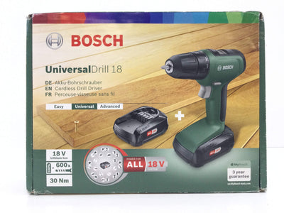 Taladro a Bateria Bosch Universaldrill 18 de segunda mano · Taladros — Revisado