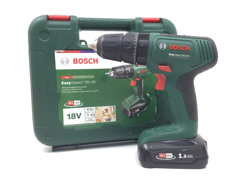 Atornillador a Bateria Bosch Verde Easyimpact 18v-40 de segunda mano · Atornilladores — Con uso