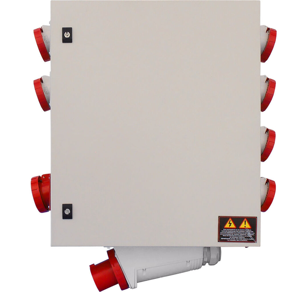 Cuadro eléctrico 6 enchufes trifásicos de 32A-5P