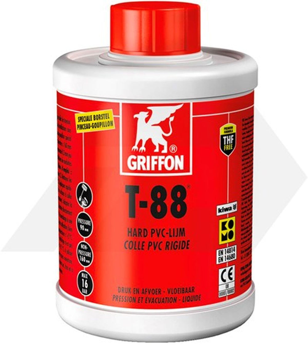 El frasco de pegamento Pvc Griffon T-88 con cepillo nuevo — Nuevo