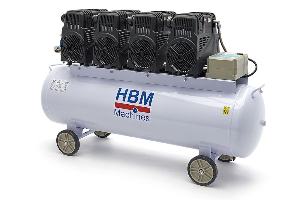 HBM 8 Hp - Compresor profesional de bajo ruido de 200 litros - Modelo 2 nuevo — Nuevo