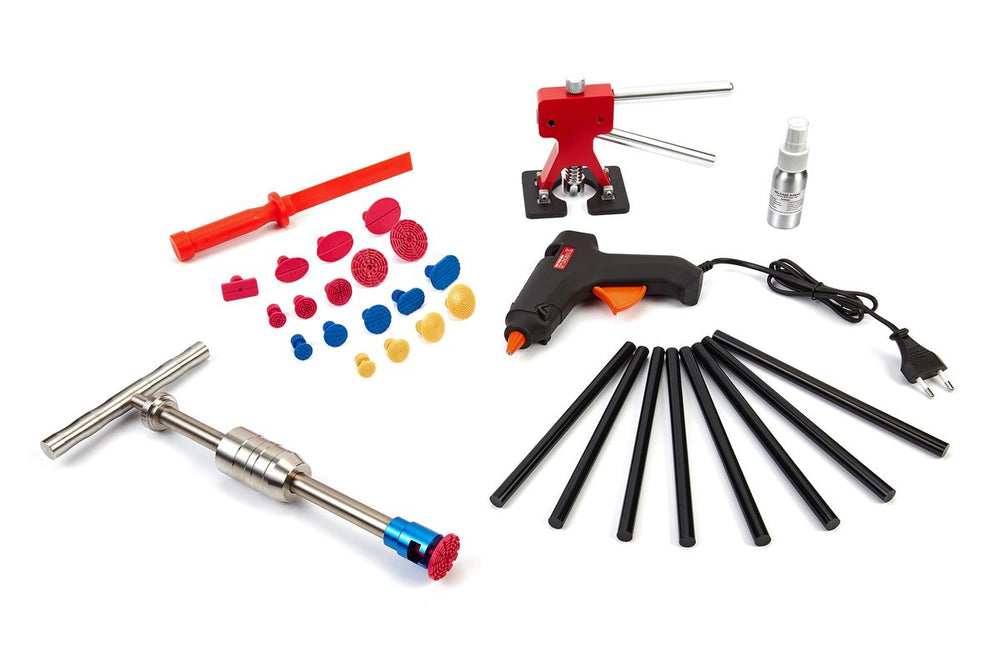 HBM Set de Reparación de Abolladuras Profesional de 32 Piezas / Reparaciones Sin Pintura nuevo — Nuevo