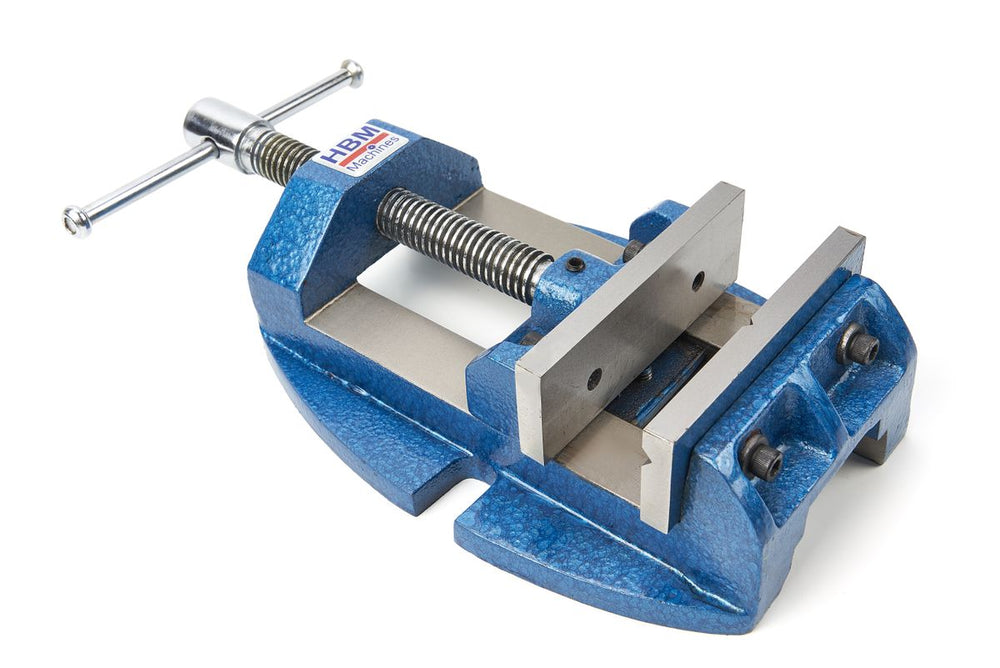 HBM 105 mm. Morsa profesional, morsa de fresado con V-Bek nuevo — Nuevo