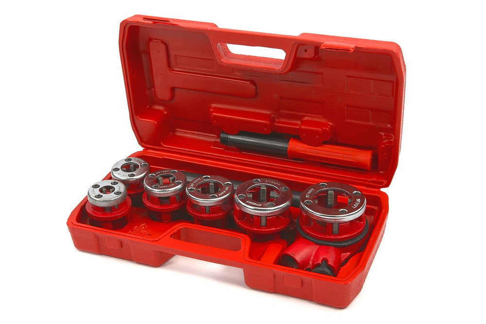 Conjunto de corte de roscas para tuberías HBM de 8 piezas 6,3 – 31 mm nuevo — Nuevo
