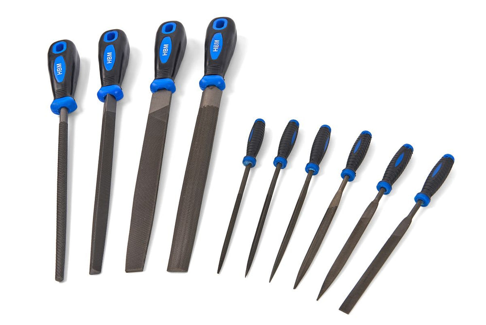 Conjunto profesional de limas HBM de 10 piezas de 200 mm nuevo — Nuevo