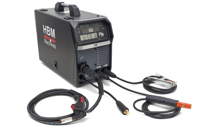 Inversor de soldadura Mig HBM 230 Ci sinérgico con pantalla digital y tecnología Igbt Negro nuevo — Nuevo
