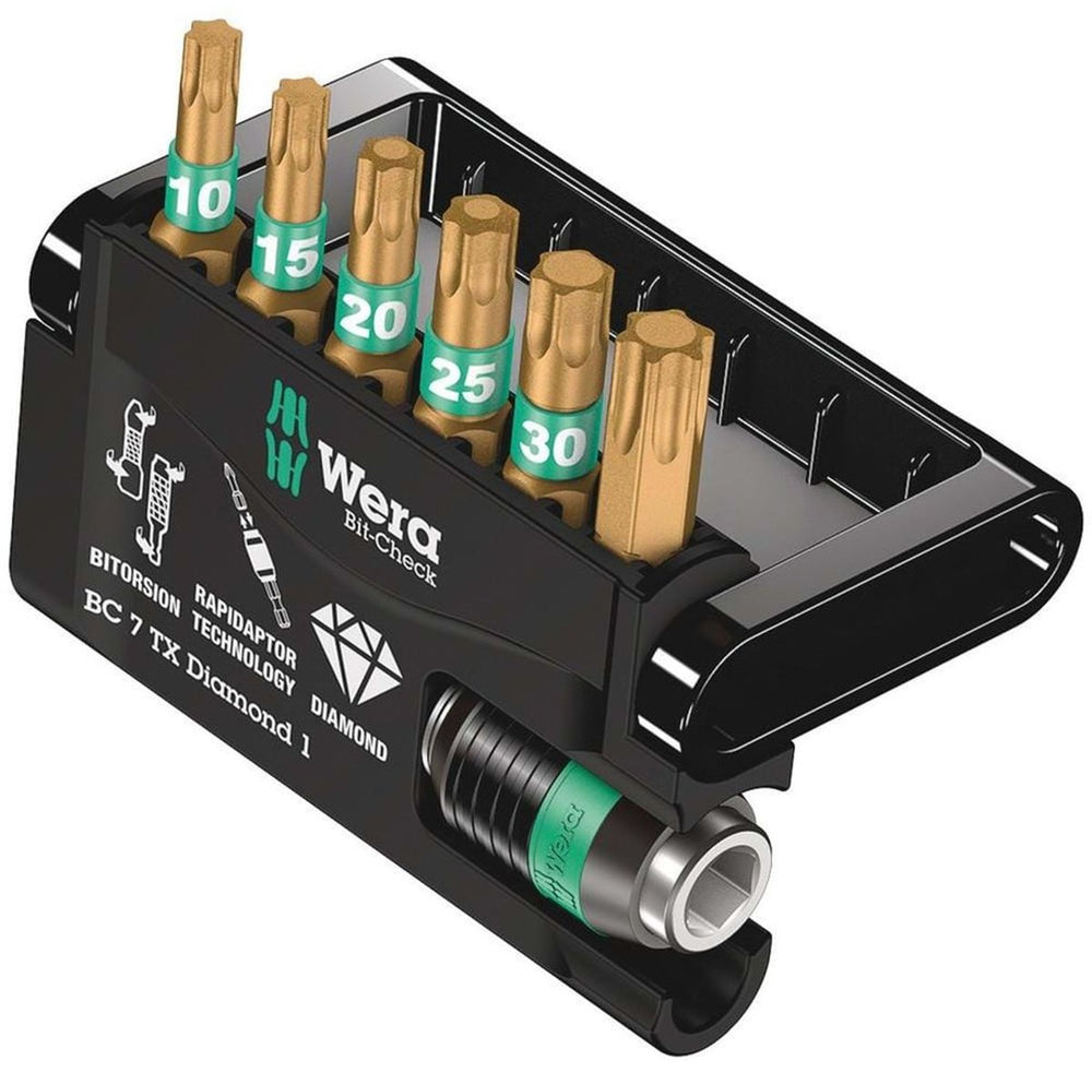 Wera Bit-Check 7 torx TX10-40 diamond 5 piezas nuevo — Nuevo