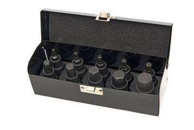 Stahlkaiser juego de 10 piezas de ½ pulgada de llaves de vaso hexagonales H4-H19 nuevo — Nuevo