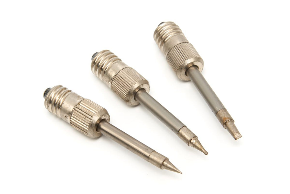 Set de puntas de soldadura de 3 piezas para el soldador sin cable HBM de 3,6 voltios 8 vatios nuevo — Nuevo