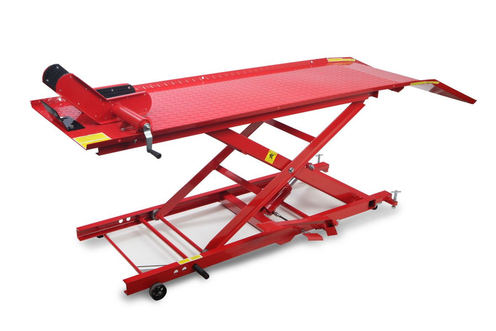HBM 450 kg Mesa elevadora - Roja nuevo — Nuevo