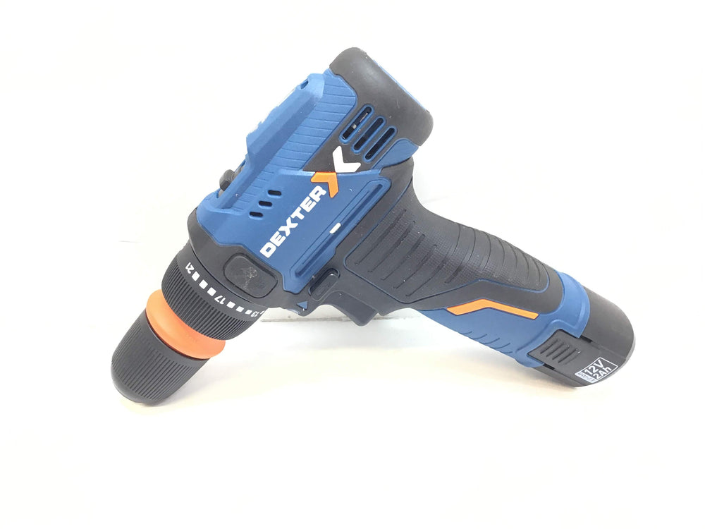 Taladro a Bateria Dexter 12sd2-25rc de segunda mano · Taladros — Revisado