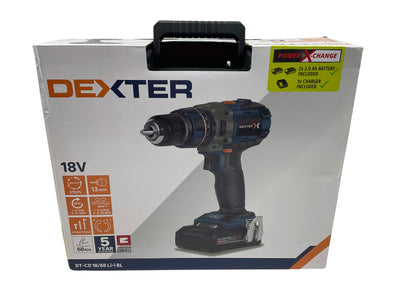 Atornillador a Bateria Dexter Dt-cd 18/68 Li-i bl de segunda mano · Atornilladores — Revisado