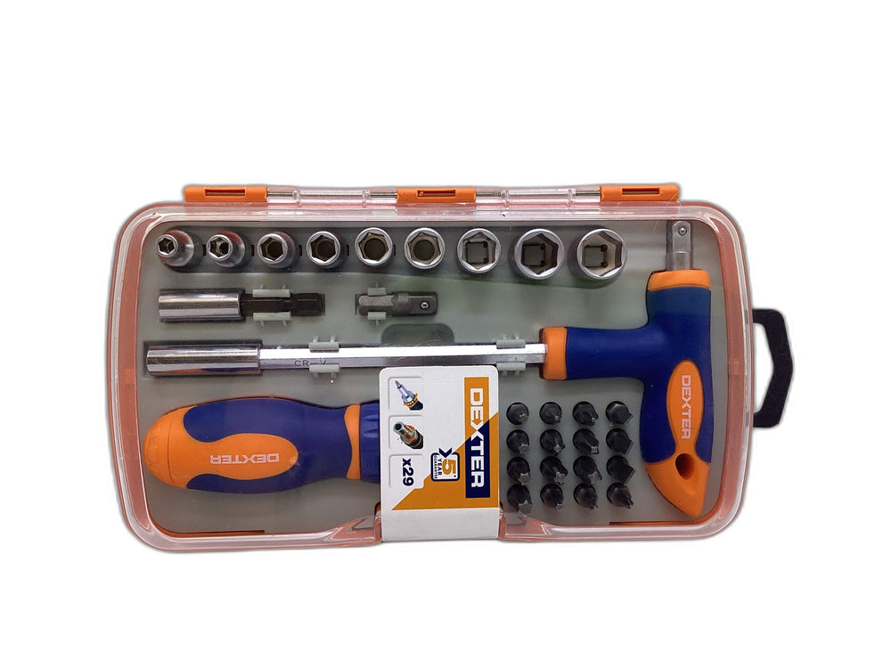 Destornillador Carraca Dexter Set Destornillador Carraca 29 Piezas de segunda mano · Destornilladores — Revisado
