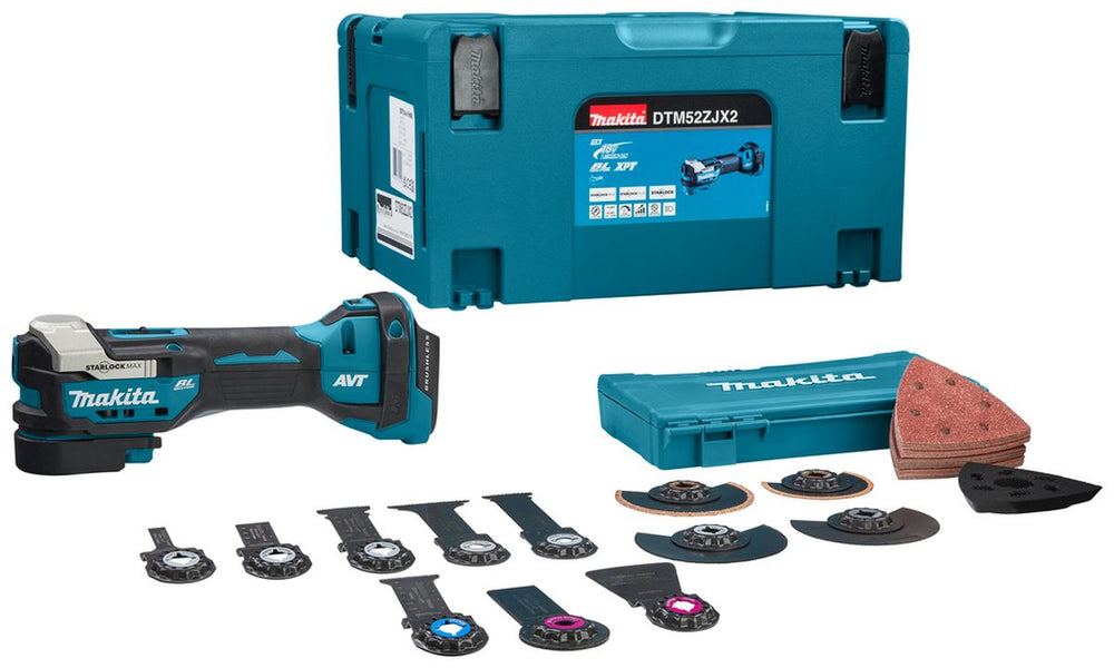 Makita Multitool 18 Volt DTM52ZJX2 nuevo — Nuevo