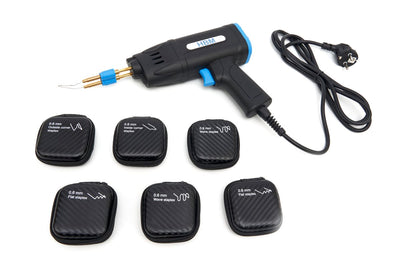 Pistola de clavos Hot de 75 vatios HBM, aparato de soldadura de plástico, kit de reparación de parachoques incluido 300 clavos nuevo — Nuevo