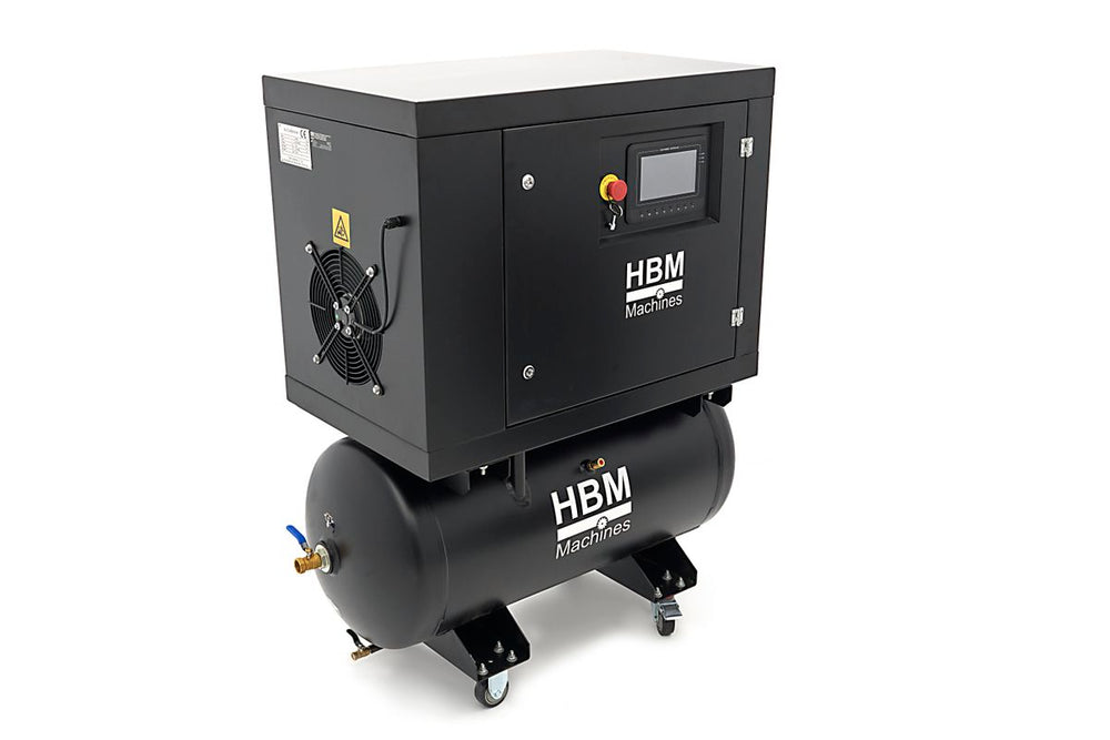 Compresor de tornillo HBM 5 cv combinado con tanque de aire de 160 litros nuevo — Nuevo