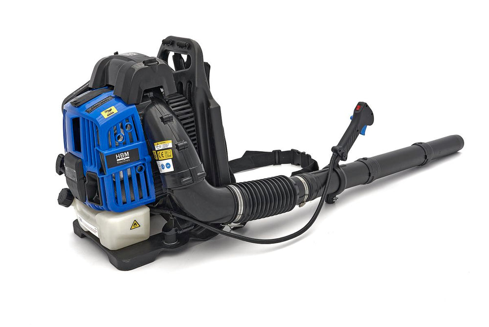 Soplador de hojas de gasolina de mochila HBM Profi 76 cc 4 tiempos nuevo — Nuevo