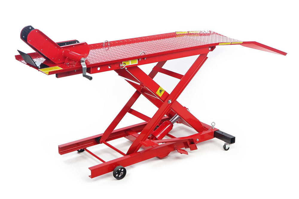 HBM Elevador de motos 360 kg – Rojo nuevo — Nuevo