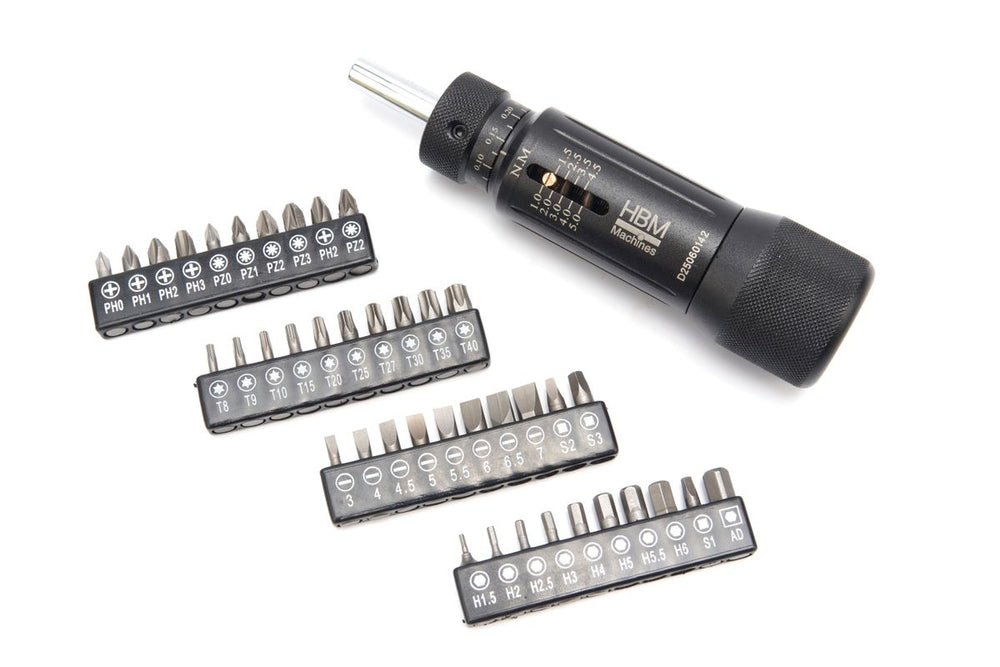 HBM Destornillador dinamométrico 1/4 pulgada, 1 - 5 Nm nuevo — Nuevo