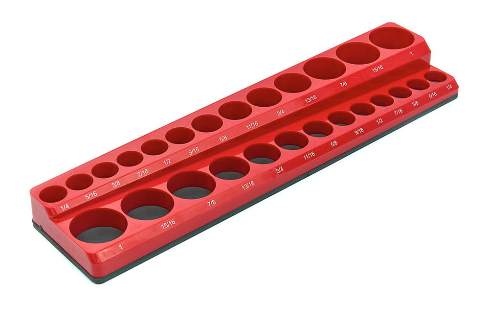 Soporte magnético HBM para accesorios para 26 piezas de 3/8 pulgada en medidas inglesas, rojo nuevo — Nuevo